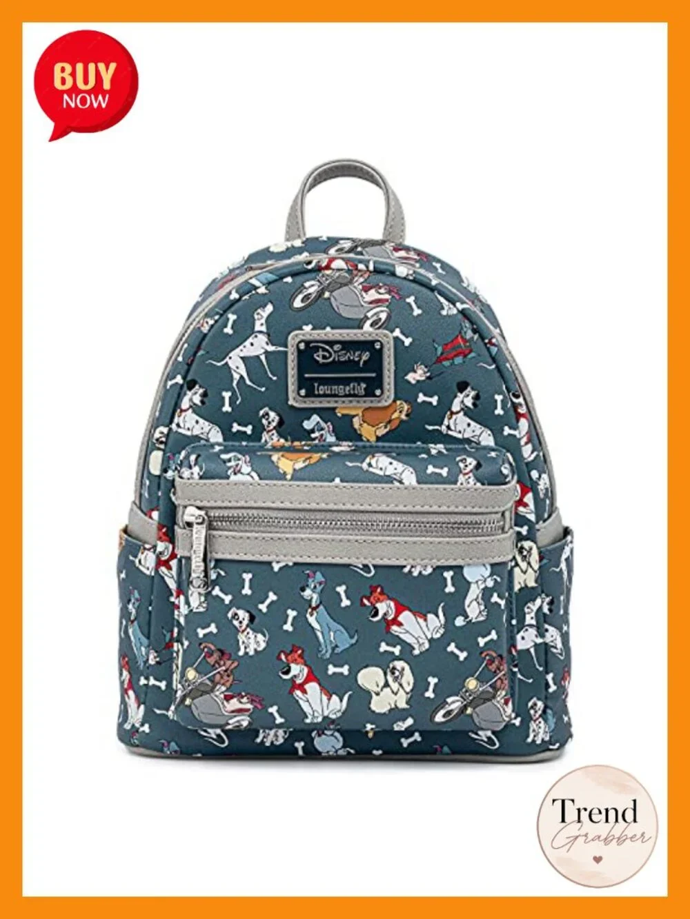 Loungefly Disney Dogs Mini Backpack Faux Leather Fashion Backpack
